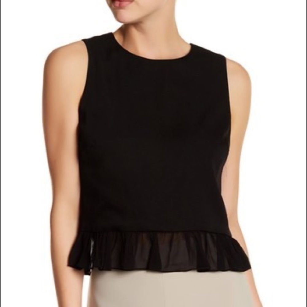 Nicole Miller crepe crop top